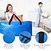 Acnusik 10 Pack Heavy Duty Extra Large Moving Bags Storage Tote Strong Handles Backpack Straps Space Saving Storage Bags Alternative to Moving Boxes and BinsCompatible with Ikea Frakta Cart Blue - Image 2