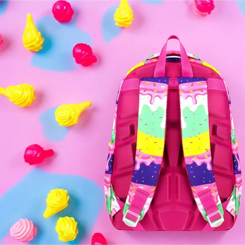 ماشو تريند Colors Ice Cream School Bag + Thermal Nutrition + Pencil Case Stork Bag Primary School Bag Backpack
