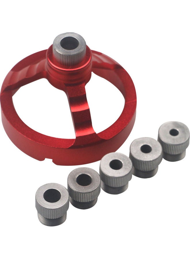 NIBEMINENT 5-10 mm Punching Locator Woodworking Tool Red 8.7x6.3x8.6cm - Image 3