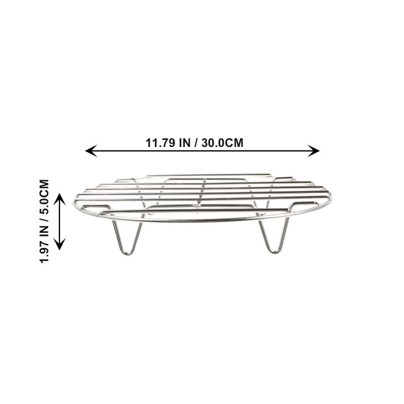 Stainless Steel Steaming Rack 30Cm Diameter Thickened Steamer Tray for Pressure Cooker - Image 3