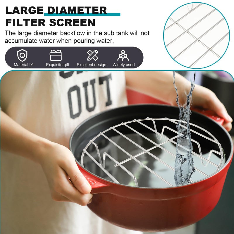 Stainless Steel Steaming Rack 30Cm Diameter Thickened Steamer Tray for Pressure Cooker - Image 4