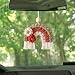 BDFHYK KeYaMee Car Hanging Ornament Cute Crochet Rainbow Car Mirror Hanging Accessories Handmade Knitted Car Interior Decor Accessories Rearview Mirror Pendant Decoration Rainbow GUASHI003Rainbow - Image 2