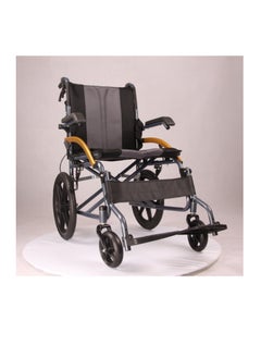 Relax Smart Lightweight Wheelchair with Seat for Disabled People with Special Needs and Limited Mobility Elderly Walker with Solid Wheels Self Propelled Wheelchair  - Image 3