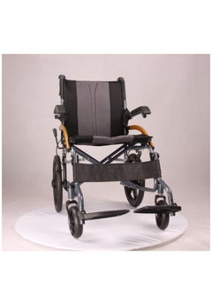 Relax Smart Lightweight Wheelchair with Seat for Disabled People with Special Needs and Limited Mobility Elderly Walker with Solid Wheels Self Propelled Wheelchair  - Image 1