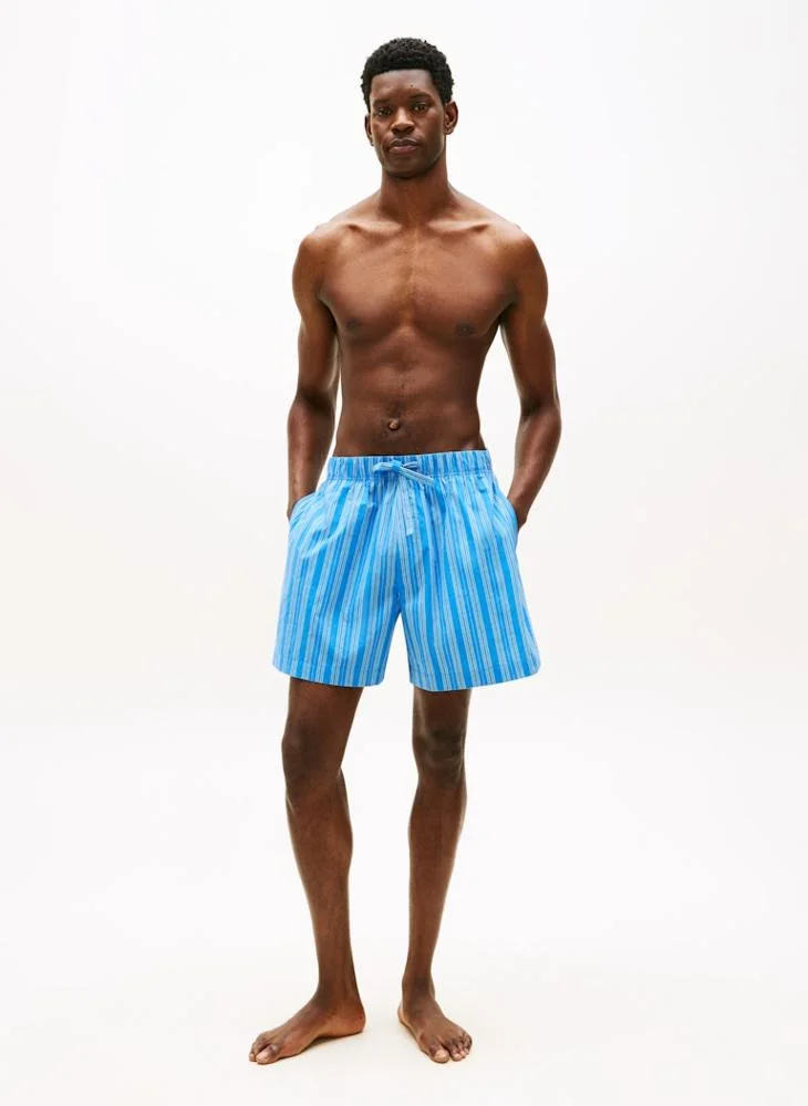 TOMMY HILFIGER  TH Original Print Poplin Pyjama Shorts for Men | Best Price UAE