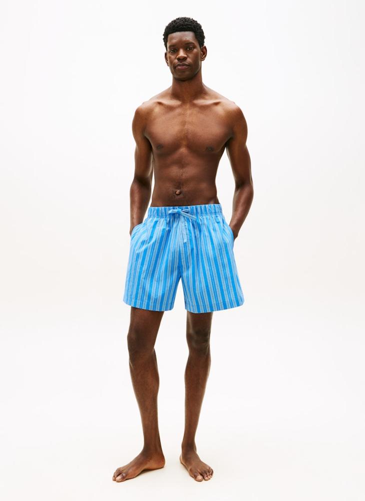 TOMMY HILFIGER TH Original Print Poplin Pyjama Shorts - Image 4
