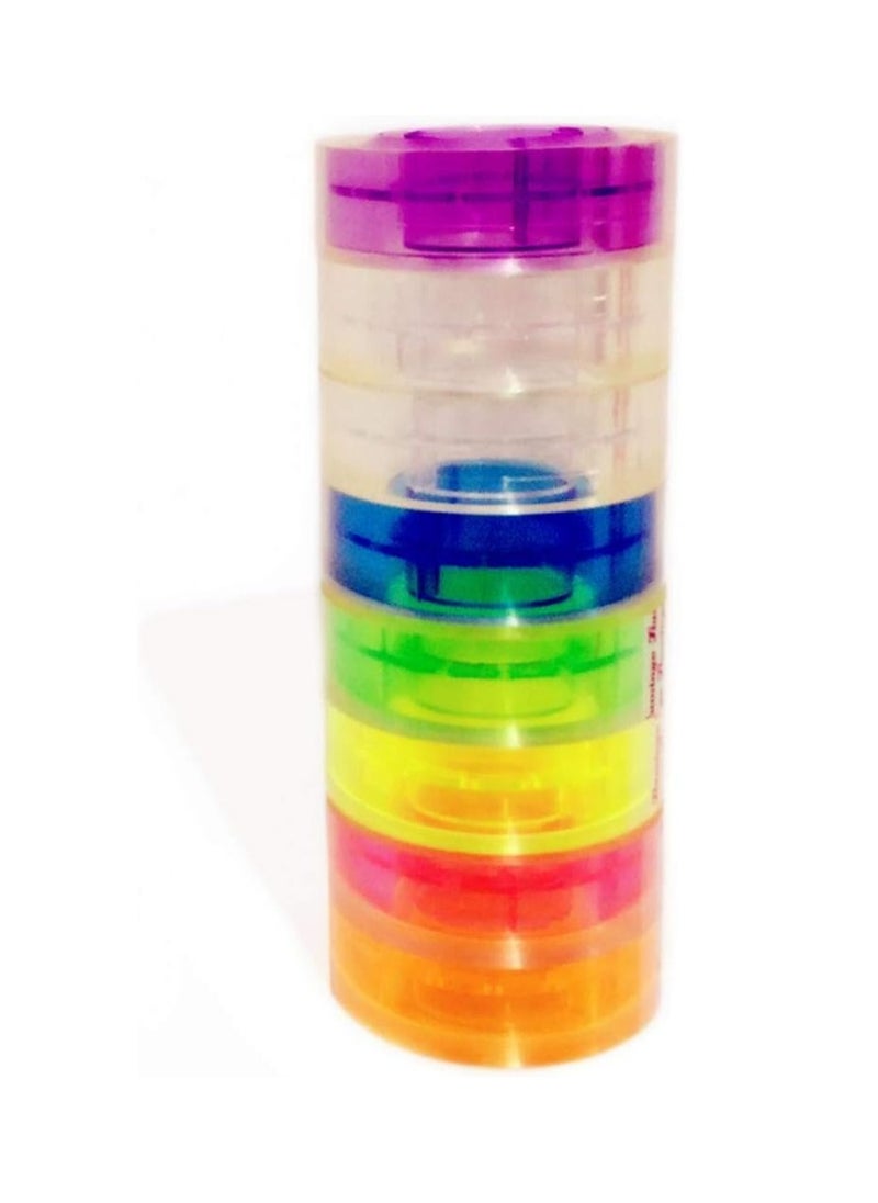 ORYX Crystal Clear Tape On Colored Core Economy  (3/4in) 36YD  - Image 3