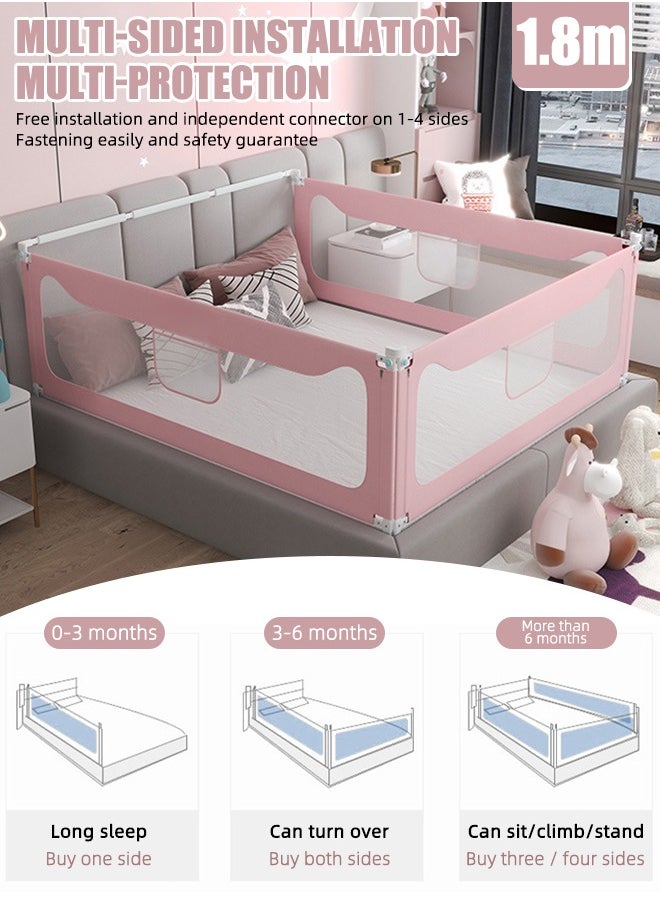 Occuwzz - Bed Rails Toddlers Baby Bed Guards Fold Down Safety Bedrail - Image 1