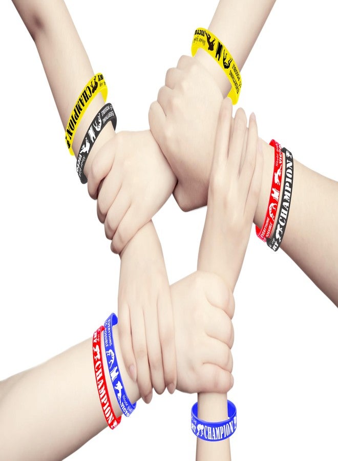 CupaPlay 36 PCS Wrestling Silicone Wristband - Brazilian Jiu-Jitsu Party theme Birthday Party Decorations Supplies Favors - Image 4