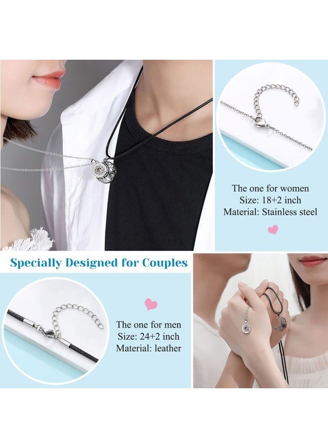 UPROMI Couples Gift Ideas, Matching Necklace for Couple Gifts I Love You Couples Stuff Cute Birthday Anniversary Sweetest Wedding Christimas Valentines Day Gifts for Him Her Boyfriend Girlfriend - Image 3