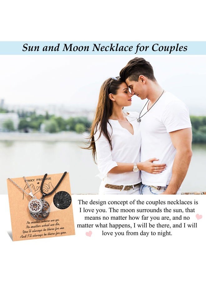 UPROMI Couples Gift Ideas, Matching Necklace for Couple Gifts I Love You Couples Stuff Cute Birthday Anniversary Sweetest Wedding Christimas Valentines Day Gifts for Him Her Boyfriend Girlfriend - Image 2