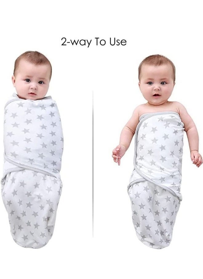 Beauenty - 3 Pack Baby Swaddle Blanket Wrap for Newborn Boy & Gir 100% Cotton Infant Adjustable Swaddling Sleep Sack Super Soft Nursery Swaddling Blankets - Image 1