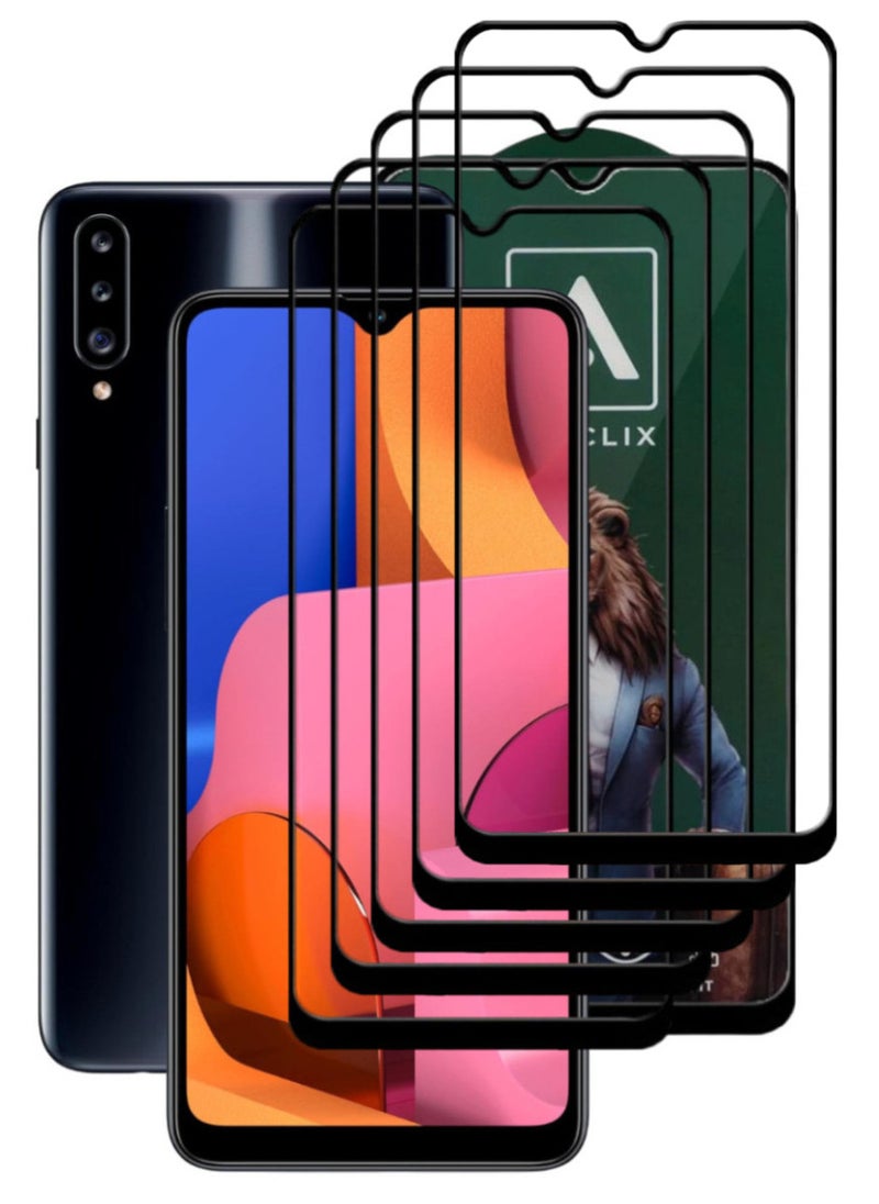 ACLIX 5 Pieces Antistatic ESD Dustproof Premium Quality High Definition Tempered Glass Screen Protector Designed For Samsung Galaxy A20s - Image 1