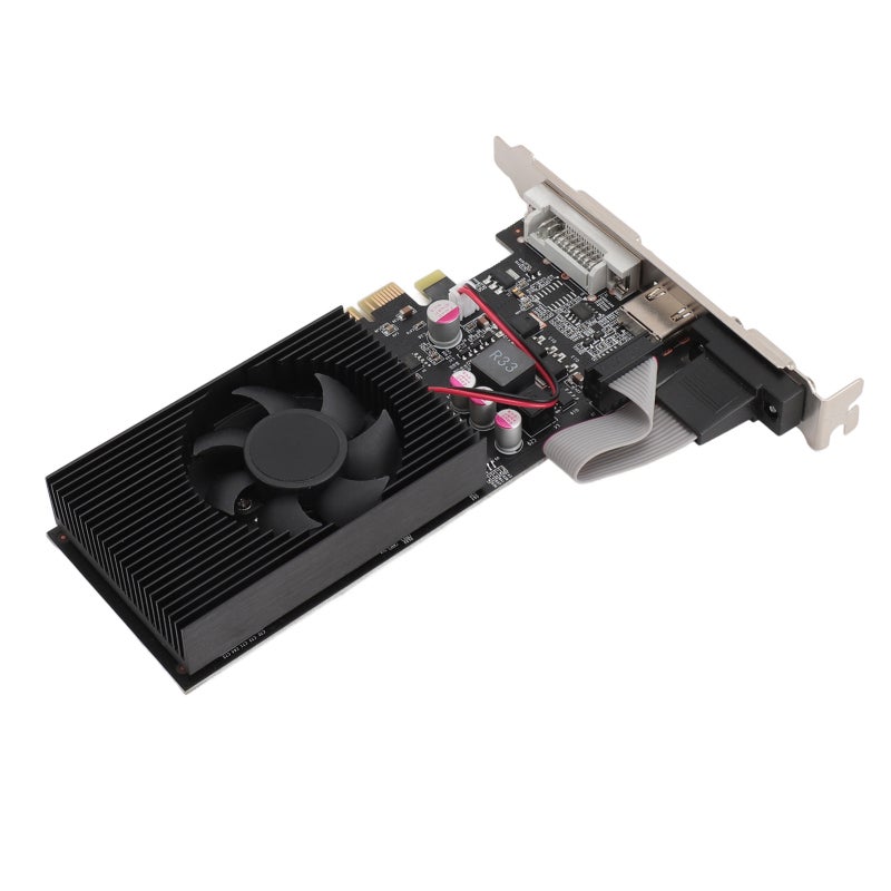 بطاقة رسوميات GT730 بسعة 4 جيجابايت GDDR3 وتردد نواة 650 ميجاهرتز - بطاقة فيديو PCI Express 2.0 16X تعمل بمجرد التوصيل والتشغيل ومخصصة للألعاب ونظامي ويندوز 10 و11 - Image 3