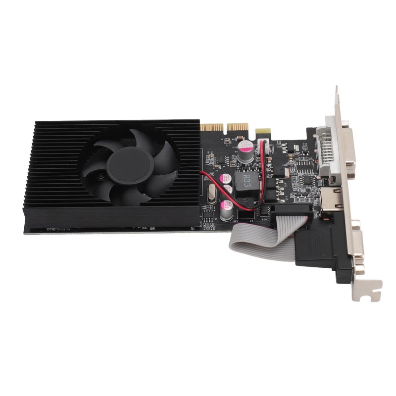 بطاقة رسوميات GT730 بسعة 4 جيجابايت GDDR3 وتردد نواة 650 ميجاهرتز - بطاقة فيديو PCI Express 2.0 16X تعمل بمجرد التوصيل والتشغيل ومخصصة للألعاب ونظامي ويندوز 10 و11 - Image 2