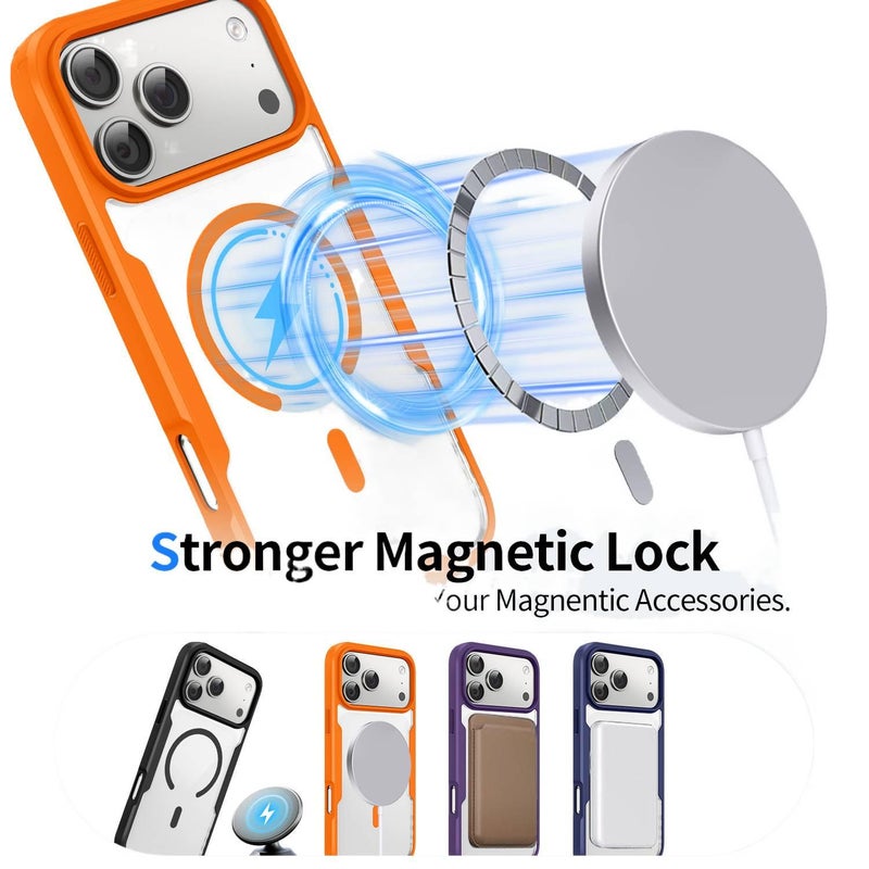 PC MagSafe Case for iPhone 15 / 15 Plus / 15 Pro / 15 Pro Max with Drop Protection and Strong Magnetic plus Shockproof plus Magnetic in Blue - Image 2