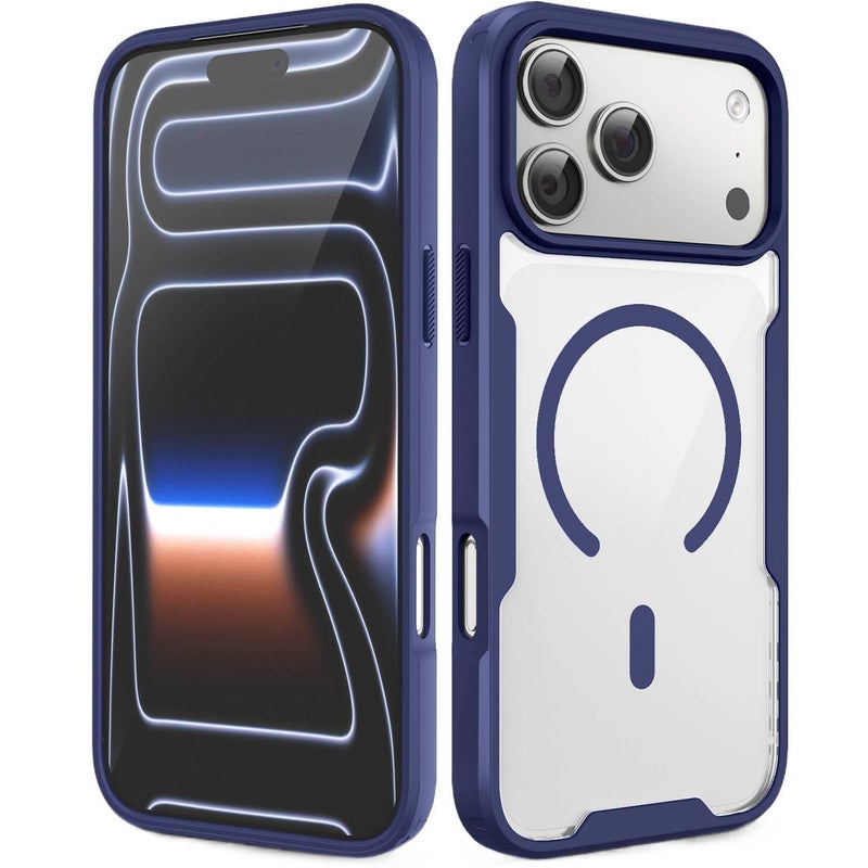 PC MagSafe Case for iPhone 15 / 15 Plus / 15 Pro / 15 Pro Max with Drop Protection and Strong Magnetic plus Shockproof plus Magnetic in Blue - Image 1