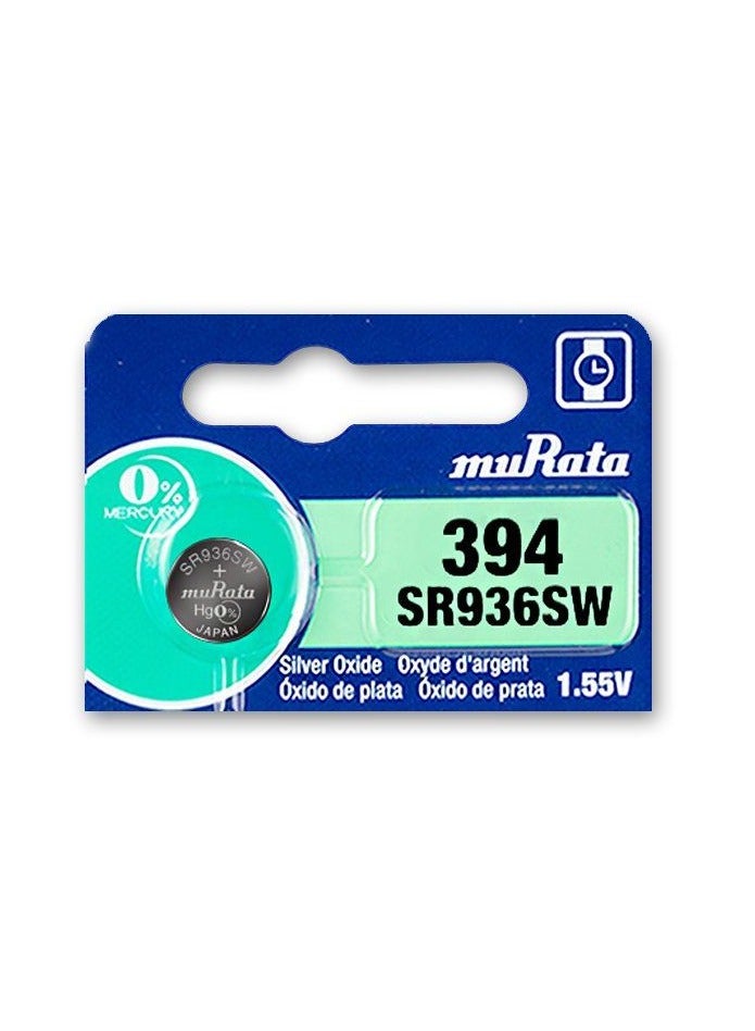 1-Piece Murata SR936SW / 394 Silver Oxide 1.55V (muRata) Japan Battery