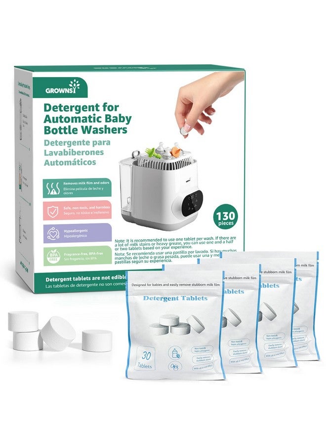 GROWNSY GROWNSY Official Detergent Tablets - 130 PCS, Compatible with GROWNSY and Momcozy Baby Bottle Washers  - Image 1