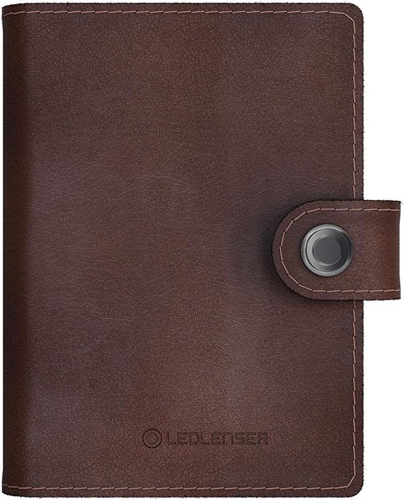 Ledlenser Lite Wallet in Classic Chestnut Leather with 150 Lumen Light - Image 1