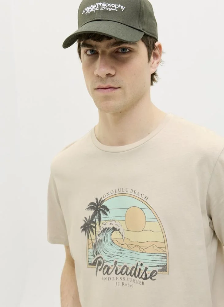 JJ Rebel Short Sleeve Crew Neck Neck T-Shirt