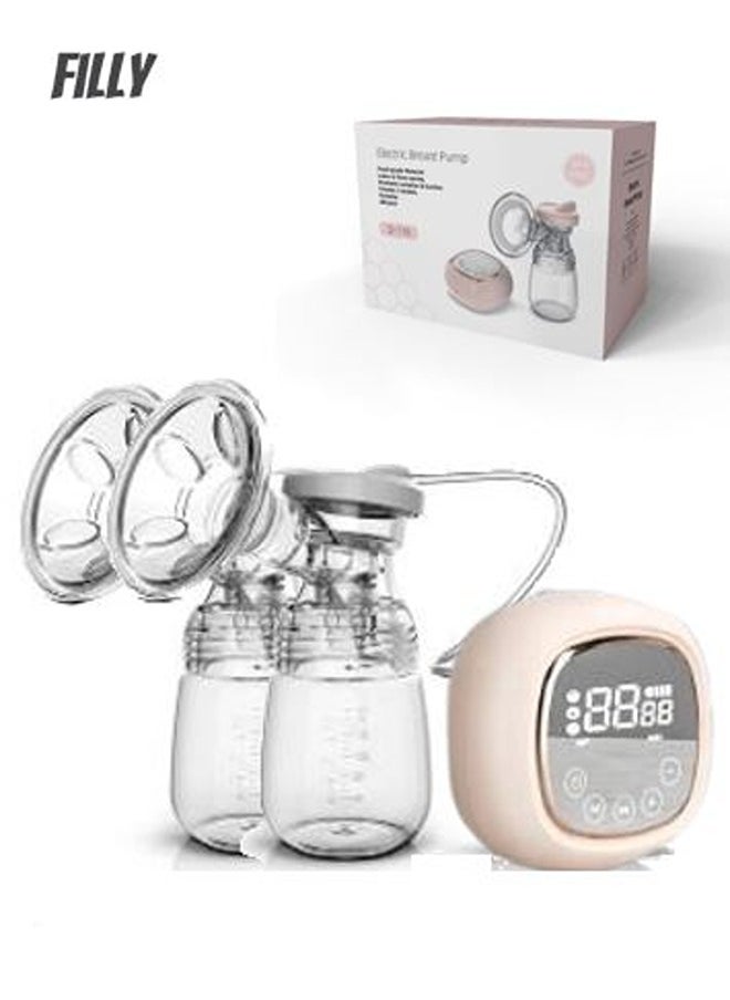 Filly - Electric Double Breast Pump BPA Free Rechargeable Double Silicone Electric Feeding Breast Milk Pump, Hospital Grade Healthy Safer , Automatic with 3 Modes × 9 Levels, lactation(Assorted Colors) - Image 1