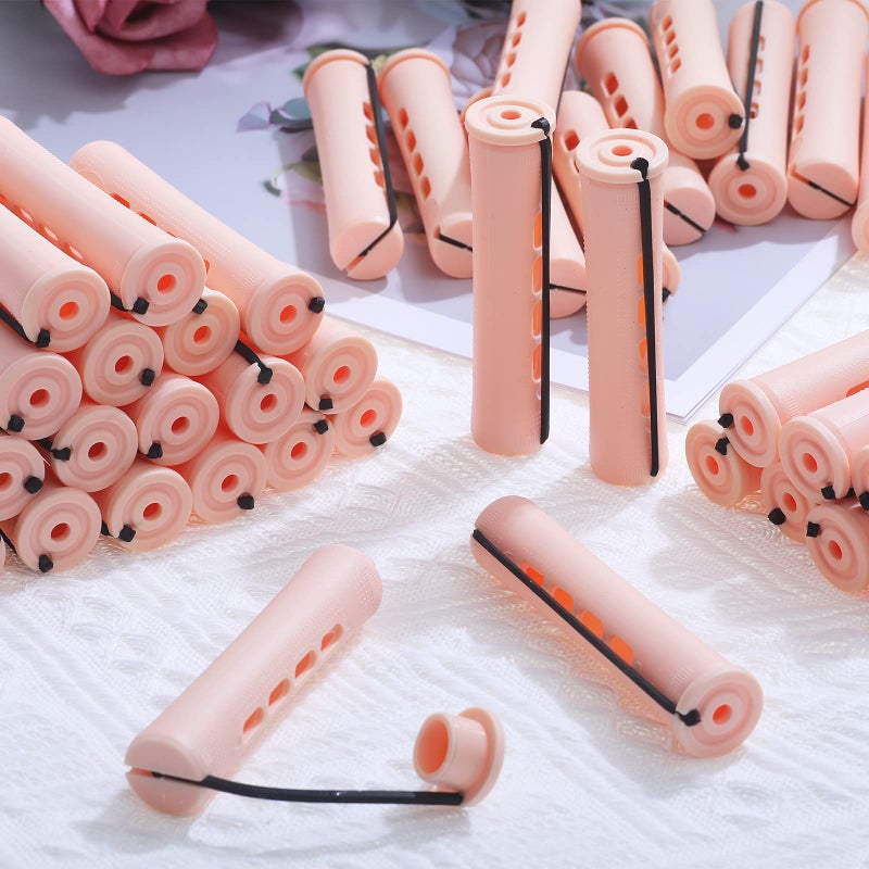 RJMBMUP Perm Rods Large Hair Rollers For Natural Long Short Hair Styling Tool Hair Curlers Beige Color - Image 5