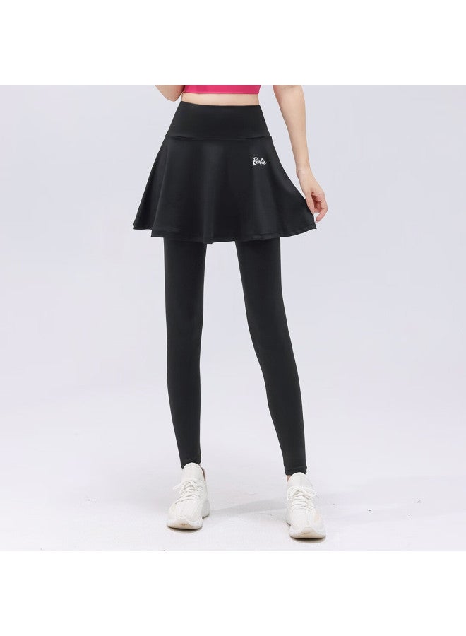 Barbie High-waist Lifting Fitness Yoga Pants With Tennis Skirt Running Badminton Sportswear For Women - Image 1