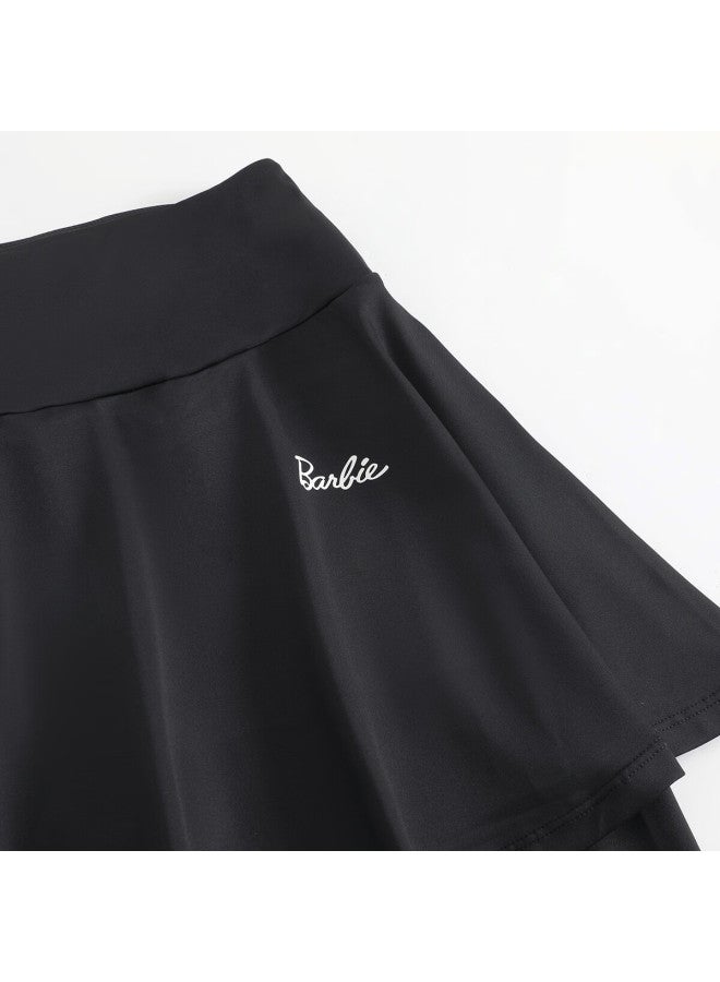Barbie High-waist Lifting Fitness Yoga Pants With Tennis Skirt Running Badminton Sportswear For Women - Image 5