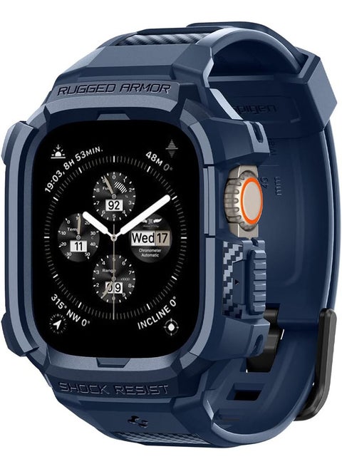 Rugged Armor Pro for Apple Watch Ultra 2 / 1 (49mm) Case Cover with Band - Navy Blue