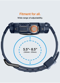 Spigen Rugged Armor Pro for Apple Watch Ultra 2 / 1 (49mm) Case Cover with Band - Navy Blue  - Image 3