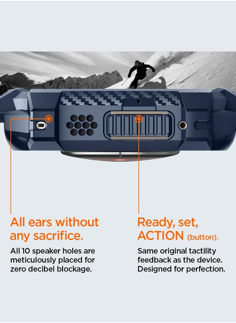 Spigen - Rugged Armor Pro for Apple Watch Ultra 2 / 1 (49mm) Case Cover with Band - Navy Blue - Image 1