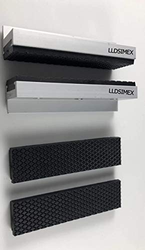 LLDSIMEX Aluminum Alloy Rubber Soft Vise Jaws with Strong Magnet Blocks Sold with Extra Spare Pair Rubber (4Inch) - Image 4