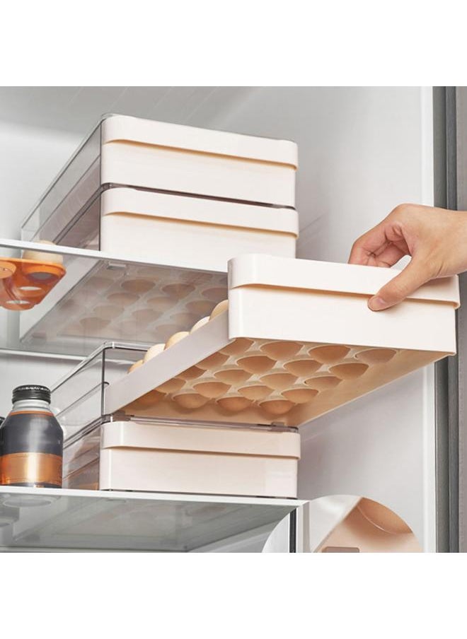Thoraya Egg Storage Box Drawer Design 48 Eggs Holder Plastic Refrigerator Organizer for Kitchen  - Image 4