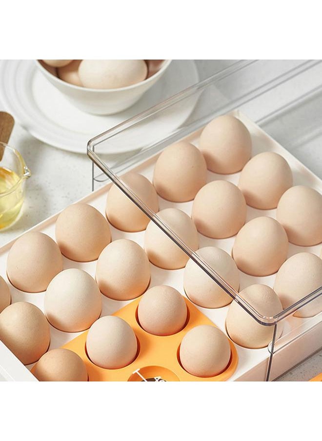 Thoraya Egg Storage Box Drawer Design 48 Eggs Holder Plastic Refrigerator Organizer for Kitchen  - Image 5