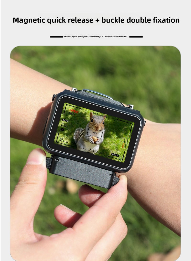 Wrist Strap for DJI Nano – Camera Protective Case with Magnetic Quick-Release, Lightweight Durable Outdoor Strap for Multi-Angle Action Shooting - Image 4