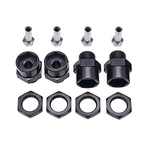 GTHELE 12mm to 17mm Wheel Hex Hub Adapter Extension Conversion for 110 RC Car and Upgrade 18 Tires - Image 1