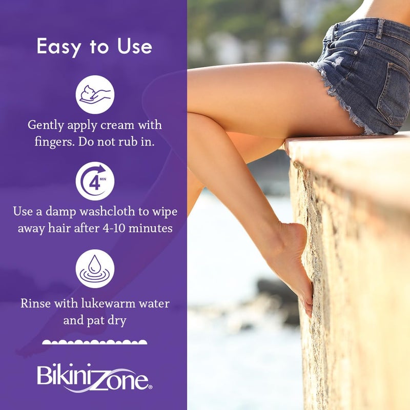 Bikini Zone CrÃ¨me Hair Remover for Intimate Areas, 2 Oz, 1 Pack - Image 5