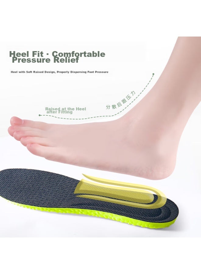 Iqgd 2 Pairs Of Odor-resistant Insoles For Men And Women, Sports Ai Grass Antibacterial Shock-absorbing Breathable Military Training Ai Grass Deodorizing Style, Size 35-36 - Image 4