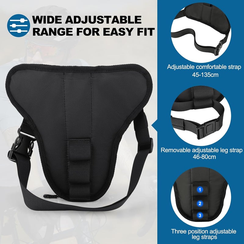 ISEYOU Thigh Bag - Motorcycle Leg Bag for Men and Women, Multifunctional Drop Leg Pouch for Outdoor Activities - Image 3
