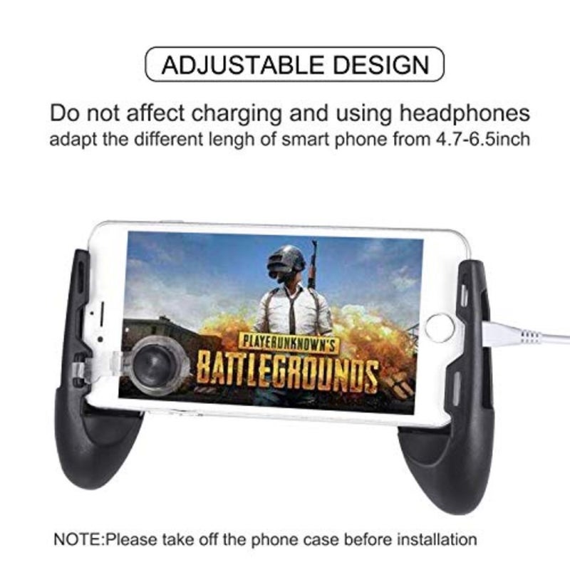 for Mobile Game Controllers, Finger Triggers for Mobile Phone, Sensitive Shoot Controller Joysticks Gamepad for Rules of Survival/PUBG 3 in 1 Portable Gamepad + 1 Pair Finger Triggers + Phone Joysticks Replacement Set - Image 5