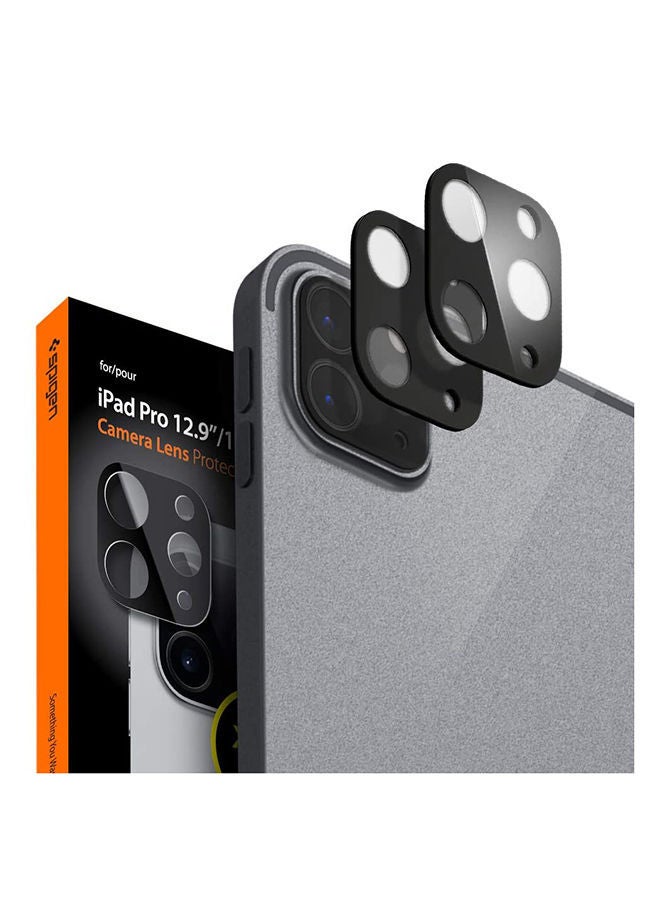 NIBEMINENT Camera Lens Screen Protector (2 Pack) for iPad Pro 11 inch M2 (2022) / 12.9 & (2021/2020) [Case-friendly] Black  - Image 1