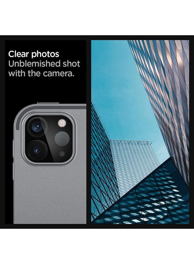 NIBEMINENT Camera Lens Screen Protector (2 Pack) for iPad Pro 11 inch M2 (2022) / 12.9 & (2021/2020) [Case-friendly] Black  - Image 3