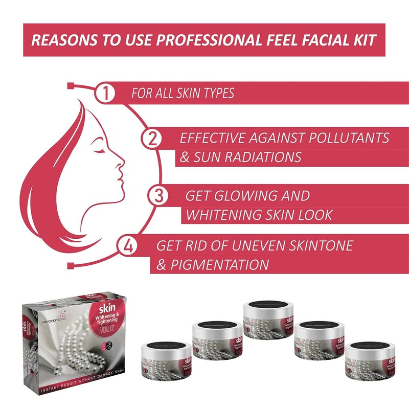 PROFESSIONAL FEEL 24K GOLD FACIAL KIT Combo Set of 5 - Image 2
