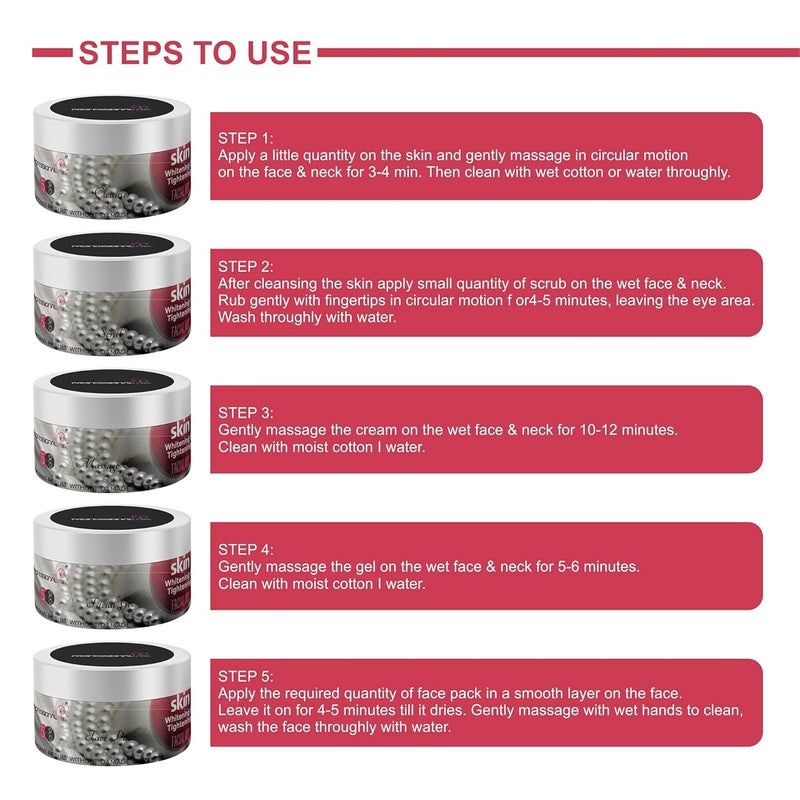 PROFESSIONAL FEEL 24K GOLD FACIAL KIT Combo Set of 5 - Image 5
