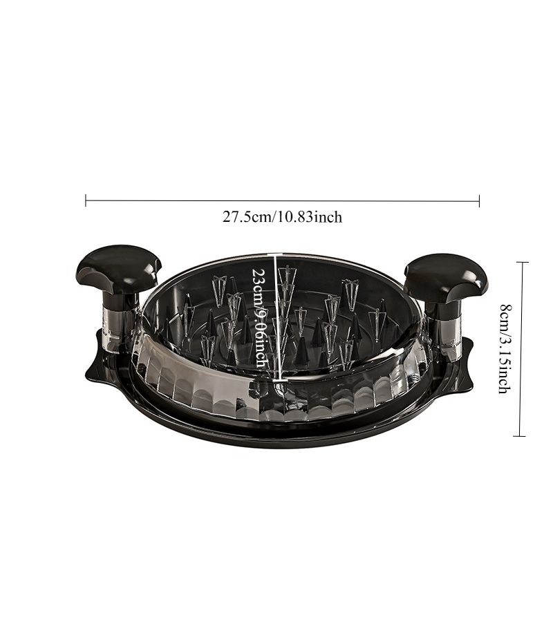 Multifunction Manual Meat Shredder Red Clear Cover Large Capacity - Image 4