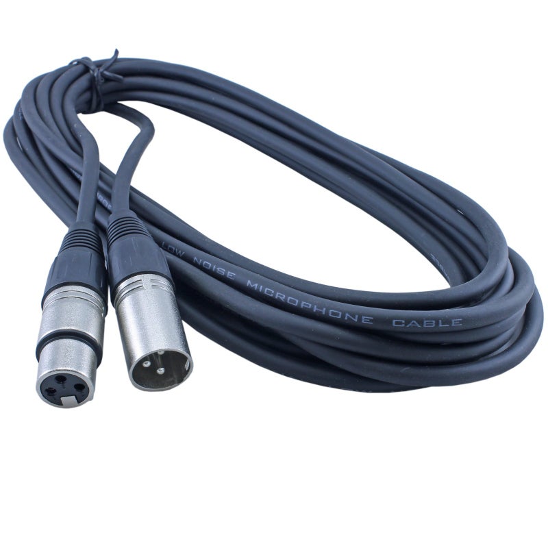 MCSPROAUDIO 2 Pack 50 Foot FT 3 Pin XLR Mic Microphone Cable Male to Female Balanced & Shielded Cables - Image 3