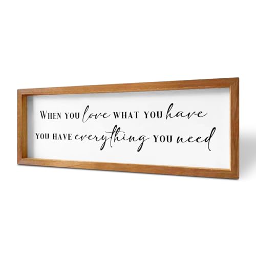 ENGVZ Inspirational Quotes Rustic Country Family Sign Decorative Wooden Framed Sign Positive Affirmations Housewarming Gifts Motivational Farmhouse Wall Decor Home Office Bedroom Study Room Decoration - Image 1