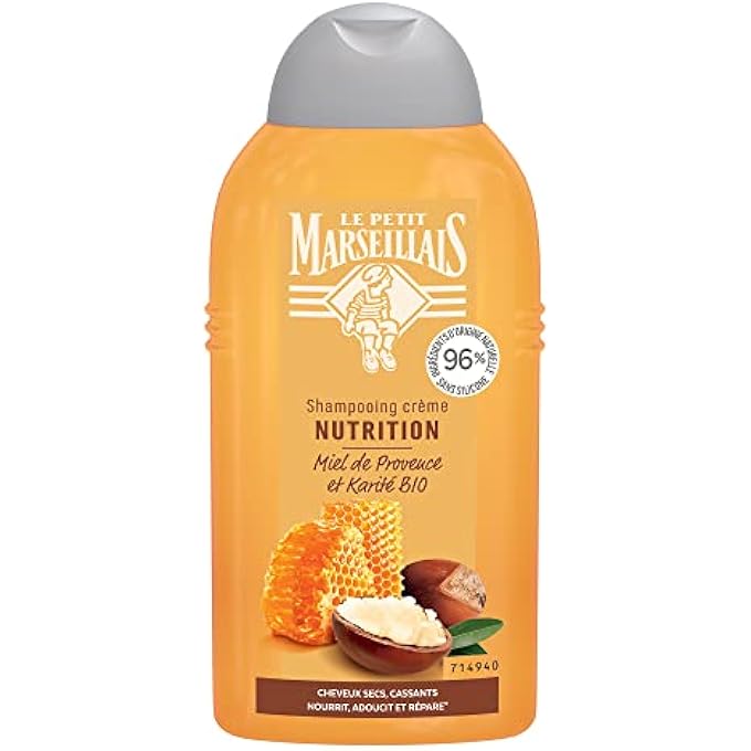 LE PETIT MARSEILLAIS SHAMPOO NOURISHING CREAM HONEY FROM PROVENCE AND SHEA BUTTER ORGANIC 250ML