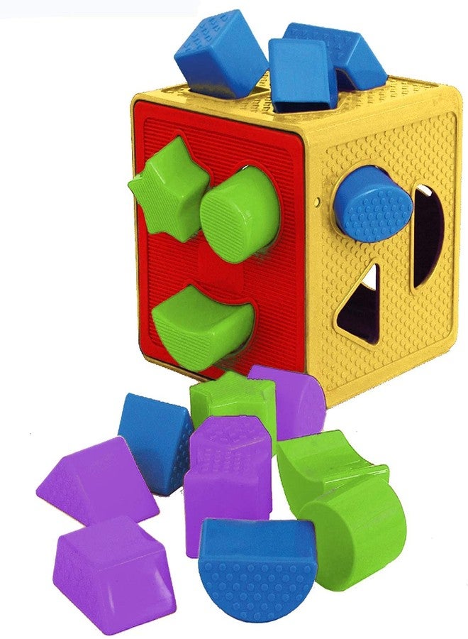 TNEMEC Baby Blocks Shape Sorter Toy - Childrens Includes 9 Shapes Color Recognition Toys with Colorful Cube Box Boys & Girls - Image 2